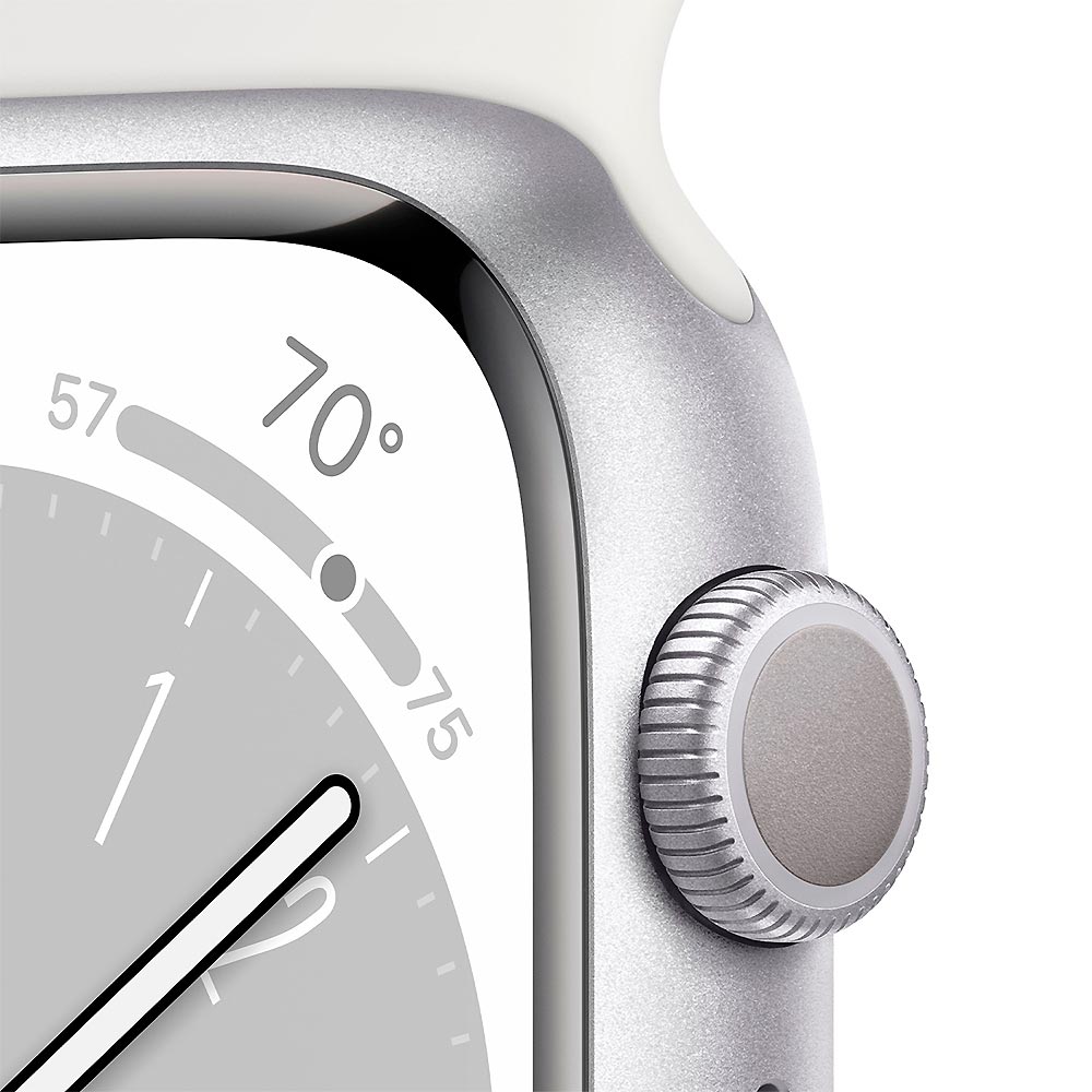 Apple Watch S8 MP6P3LL/A 45MM / S-M / GPS / Aluminium Sport Band - Silver