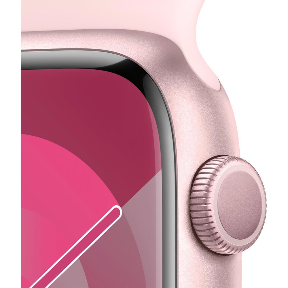 Apple Watch S9 MR943LL/A 41MM / M-L / GPS / Aluminium Sport Band - Pink / Light Pink