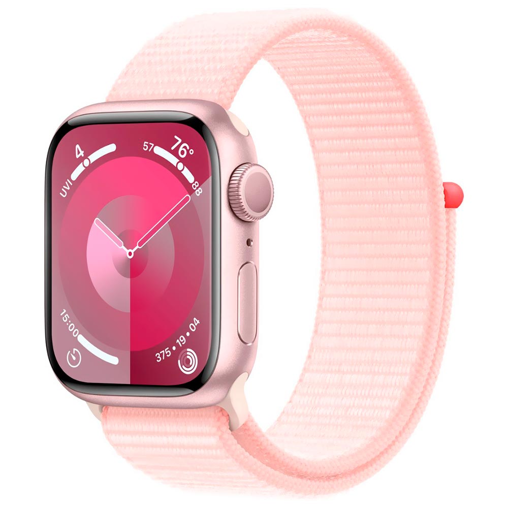 Apple Watch S9 MR953LL/A 41MM / GPS / Aluminium Sport Loop - Pink / Light Pink