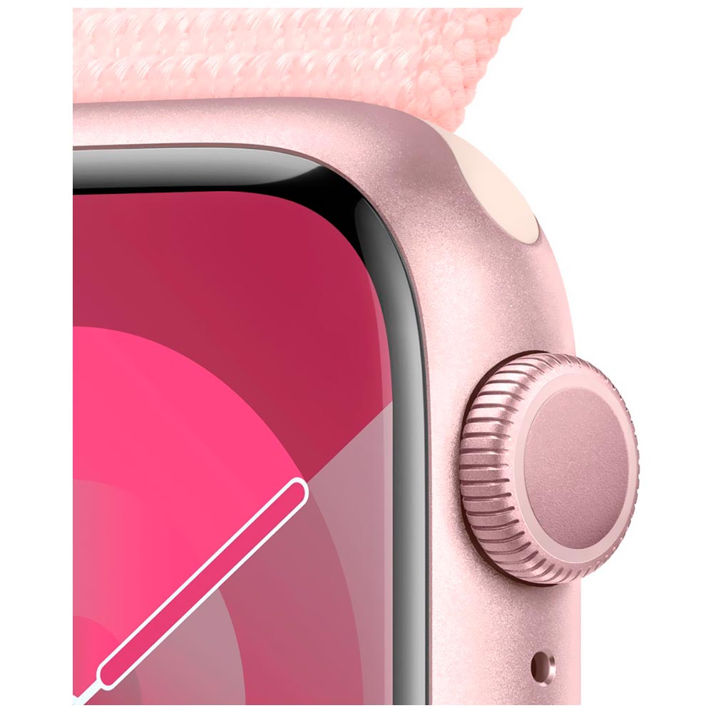 Apple Watch S9 MR953LL/A 41MM / GPS / Aluminium Sport Loop - Pink / Light Pink