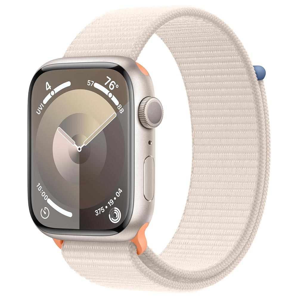 Apple Watch S9 MR983LL/A 45MM / GPS / Aluminium Sport Loop - Starlight