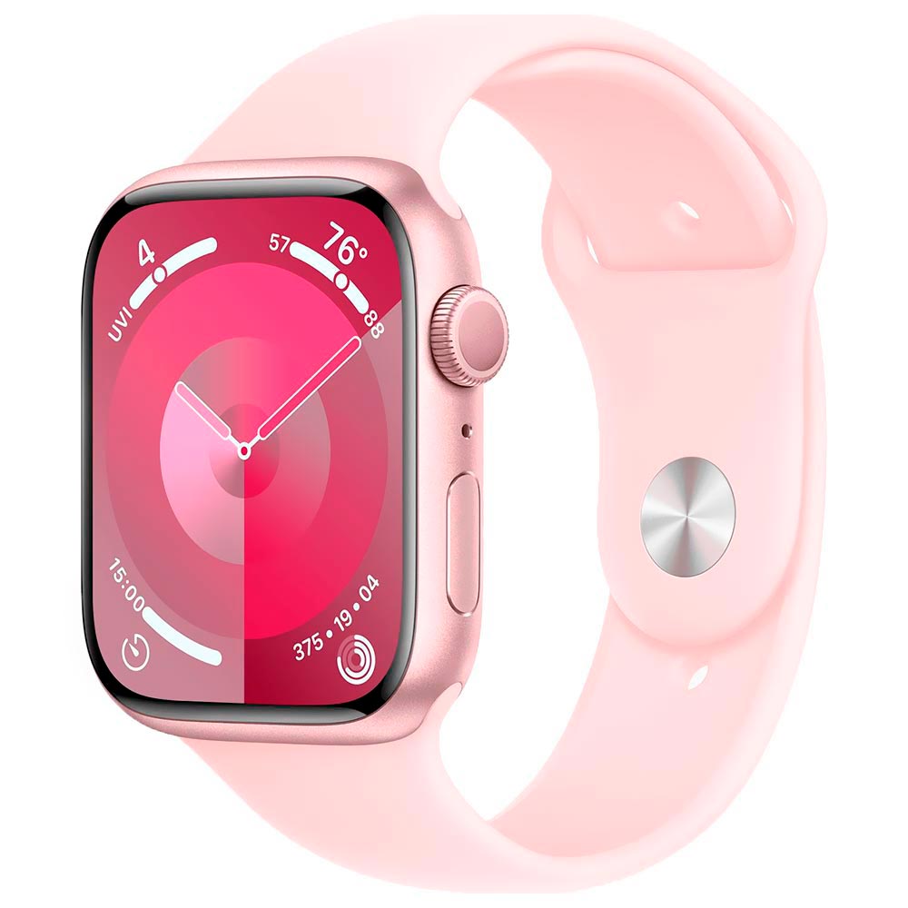 Apple Watch S9 MR9G3LL/A 45MM / S-M / GPS / Aluminium Sport Band - Pink / Light Pink