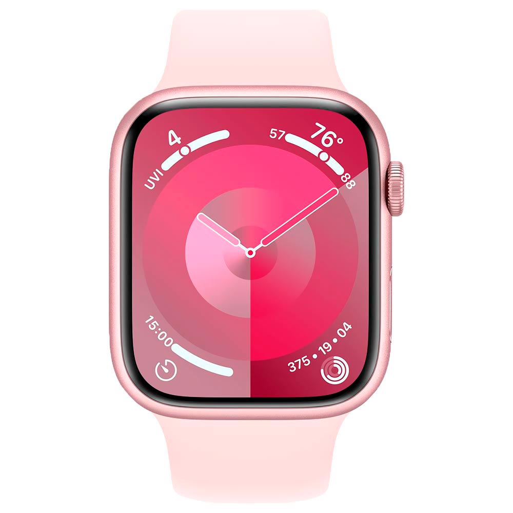 Apple Watch S9 MR9G3LL/A 45MM / S-M / GPS / Aluminium Sport Band - Pink / Light Pink