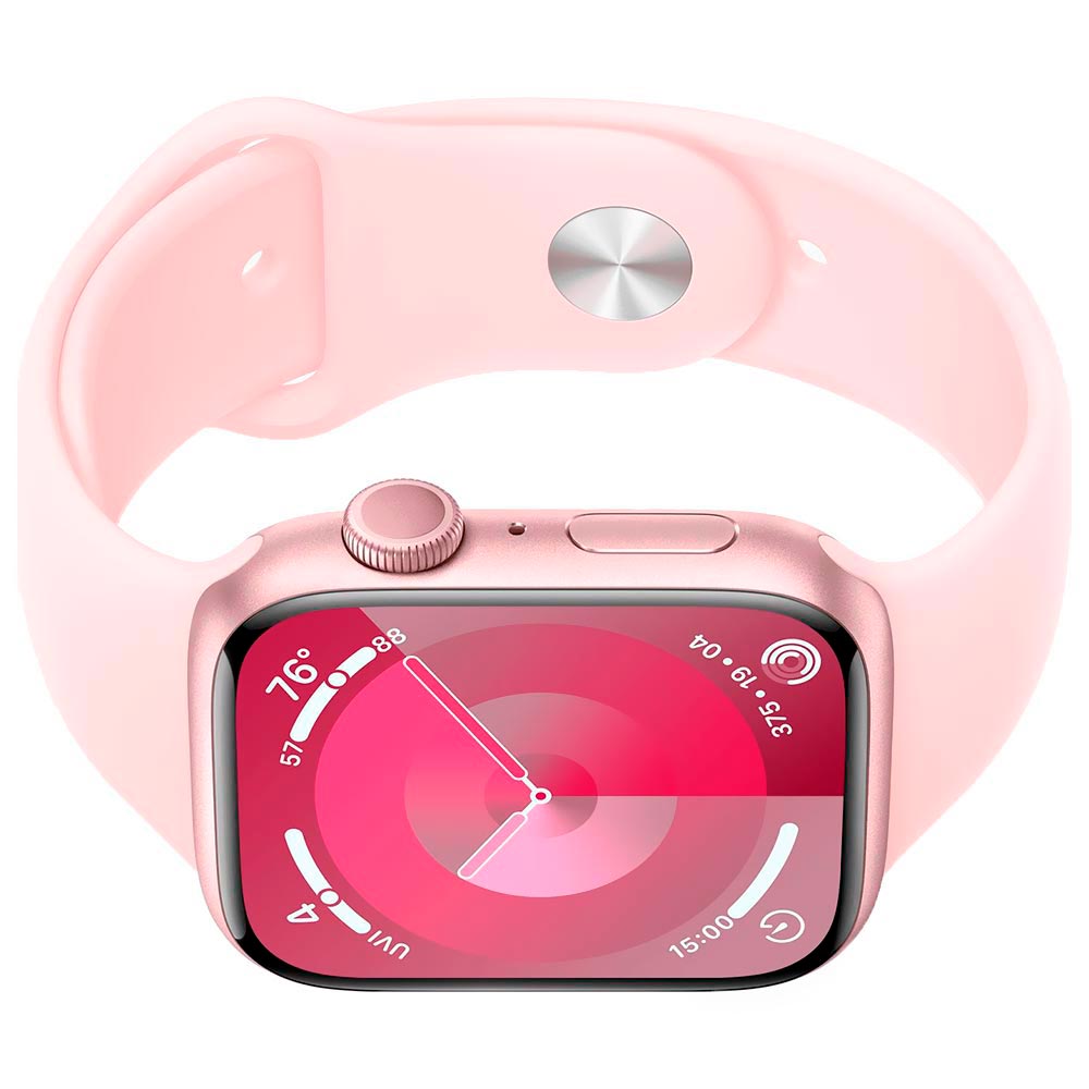 Apple Watch S9 MR9G3LL/A 45MM / S-M / GPS / Aluminium Sport Band - Pink / Light Pink