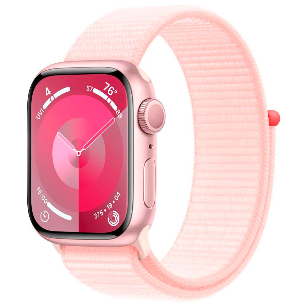 Apple Watch S9 MR9J3LL/A 45MM / GPS / Aluminium Sport Loop - Pink / Light Pink