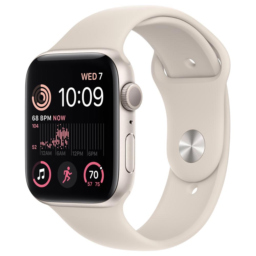 Apple Watch SE 2 MNTE3LL/A 44MM / M-L / GPS / Aluminum Sport Band - Starlight