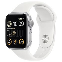 Apple Watch SE MNT93LL/A 40MM / GPS / Aluminium Sport Band - Silver White