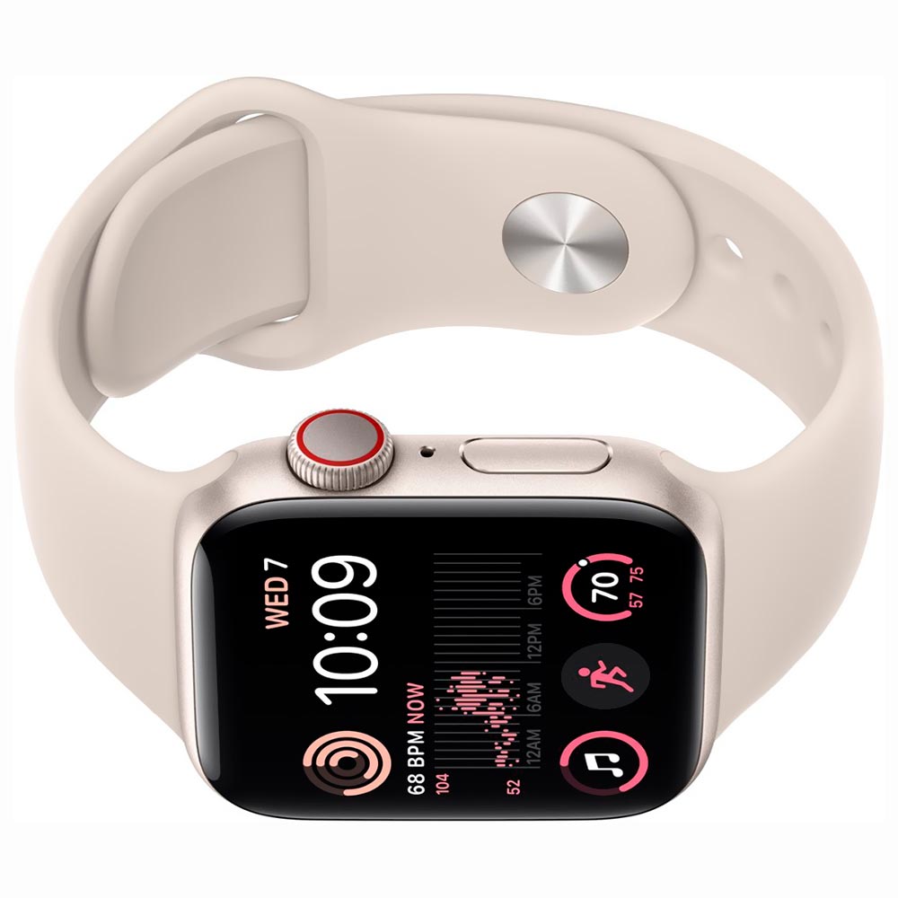 Apple Watch SE2 MNTX3LL/A 44MM / M-L / GPS + Celular / Aluminium Sport Band - Starlight