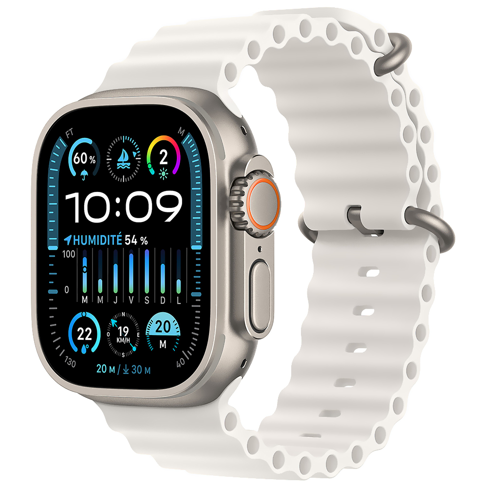 Apple Watch Ultra 2 MREJ3LW/A / GPS - Titanium White / Ocean Band