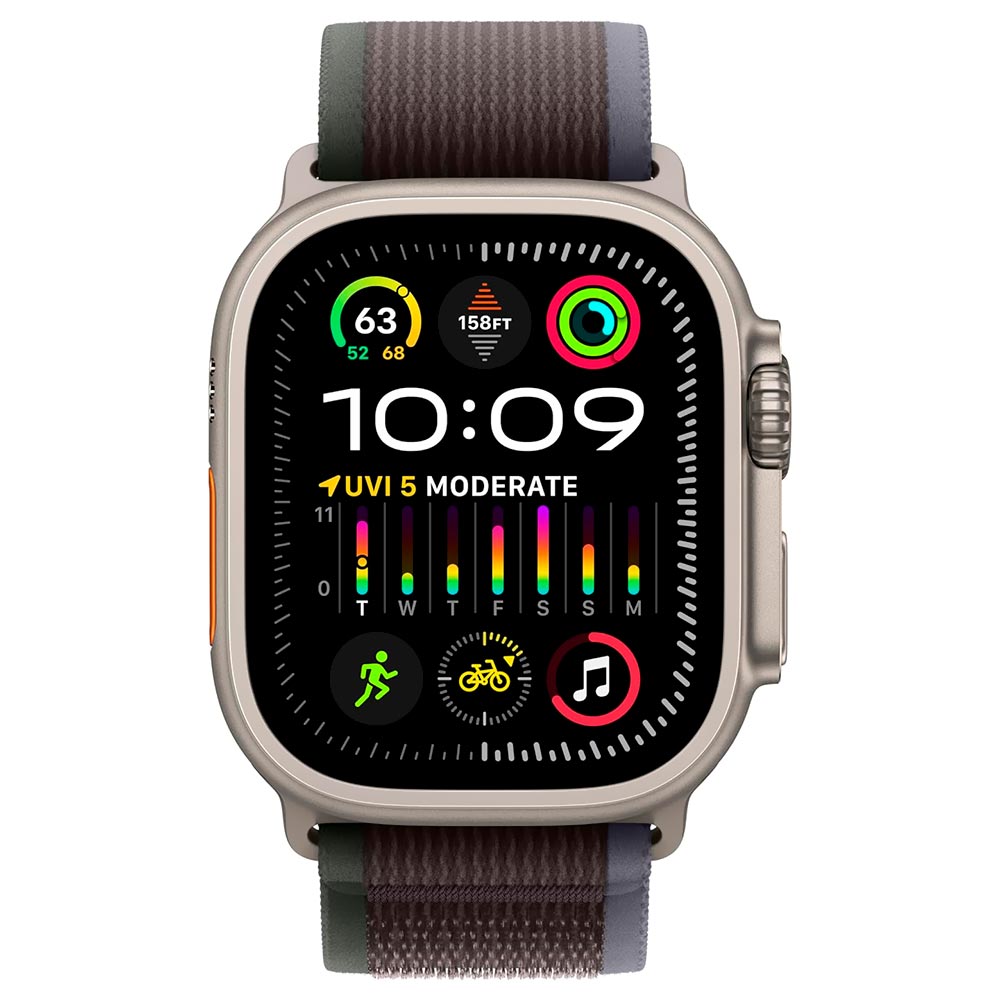 Apple Watch Ultra 2 MRF63LW/A 49MM / M-L / GPS / Titanium Trail Loop - Blue / Black