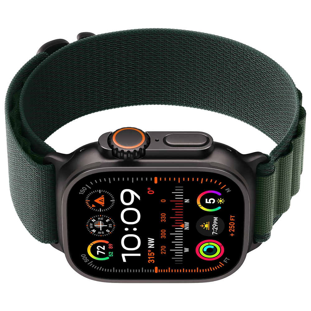 Apple Watch Ultra 2 MX4T3LW/A 49MM / GPS + Celular / Titanium Alpine Loop L - Black / Dark Green