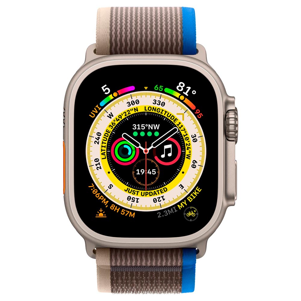 Apple Watch Ultra MNHE3LL/A 49MM / S-M / GPS / Gray Trail Loop - Titanium Blue