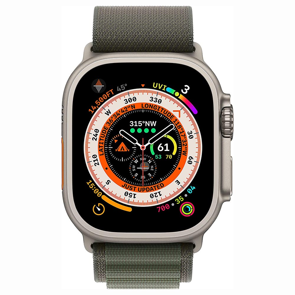 Apple Watch Ultra MQEW3LL/A 49MM / Alpine Loop M - Titanium Green
