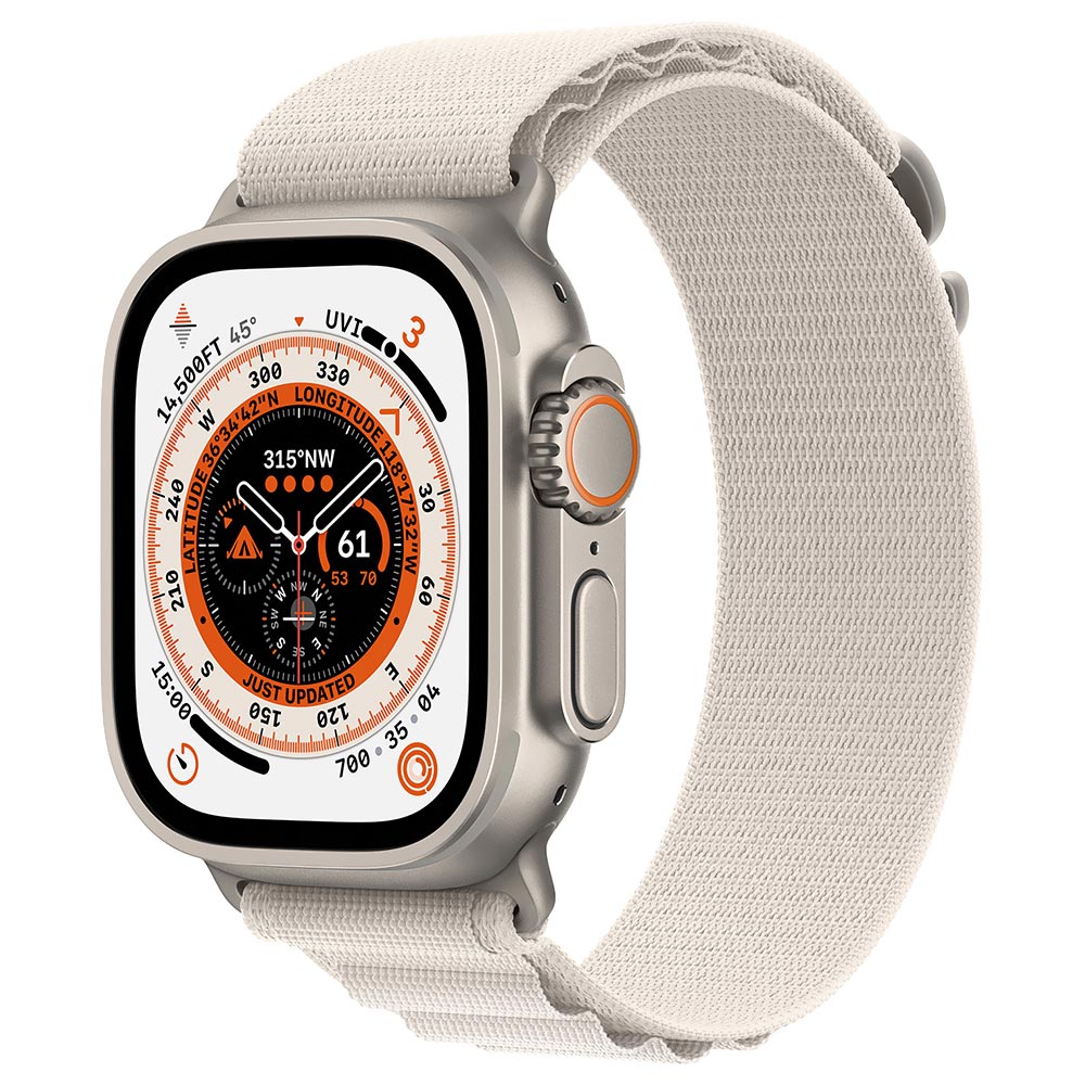 Apple Watch Ultra MQF03LL/A 49MM / M / GPS / Apine - Titanium Starlight