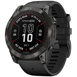 Relógio Garmin Fenix 7X Pro Sapphire Solar - Carbon Cinza (010-02778-10)