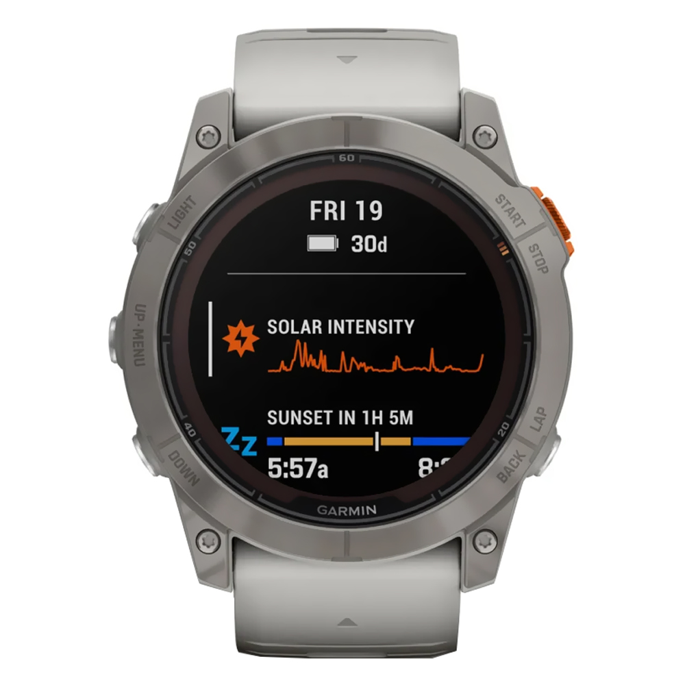 Relógio Garmin Fenix 7X Pro Sapphire Solar - Titanium Branco (010-02778-14)