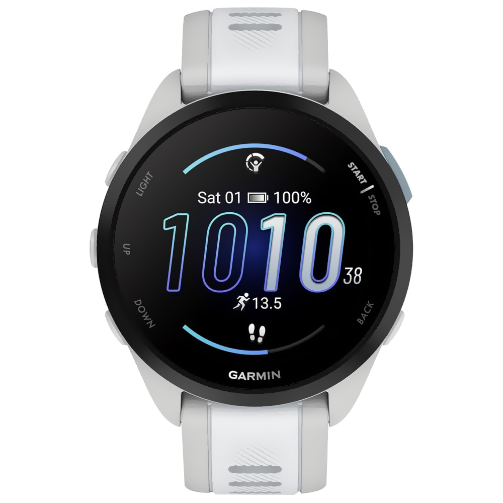 Relógio Garmin Forerunner 165 Music AMOLED - Branco (010-02863-31)
