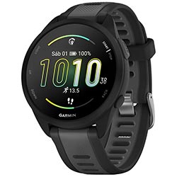 Relógio Garmin Forerunner 165 - Preto / Cinza (010-02863-20)
