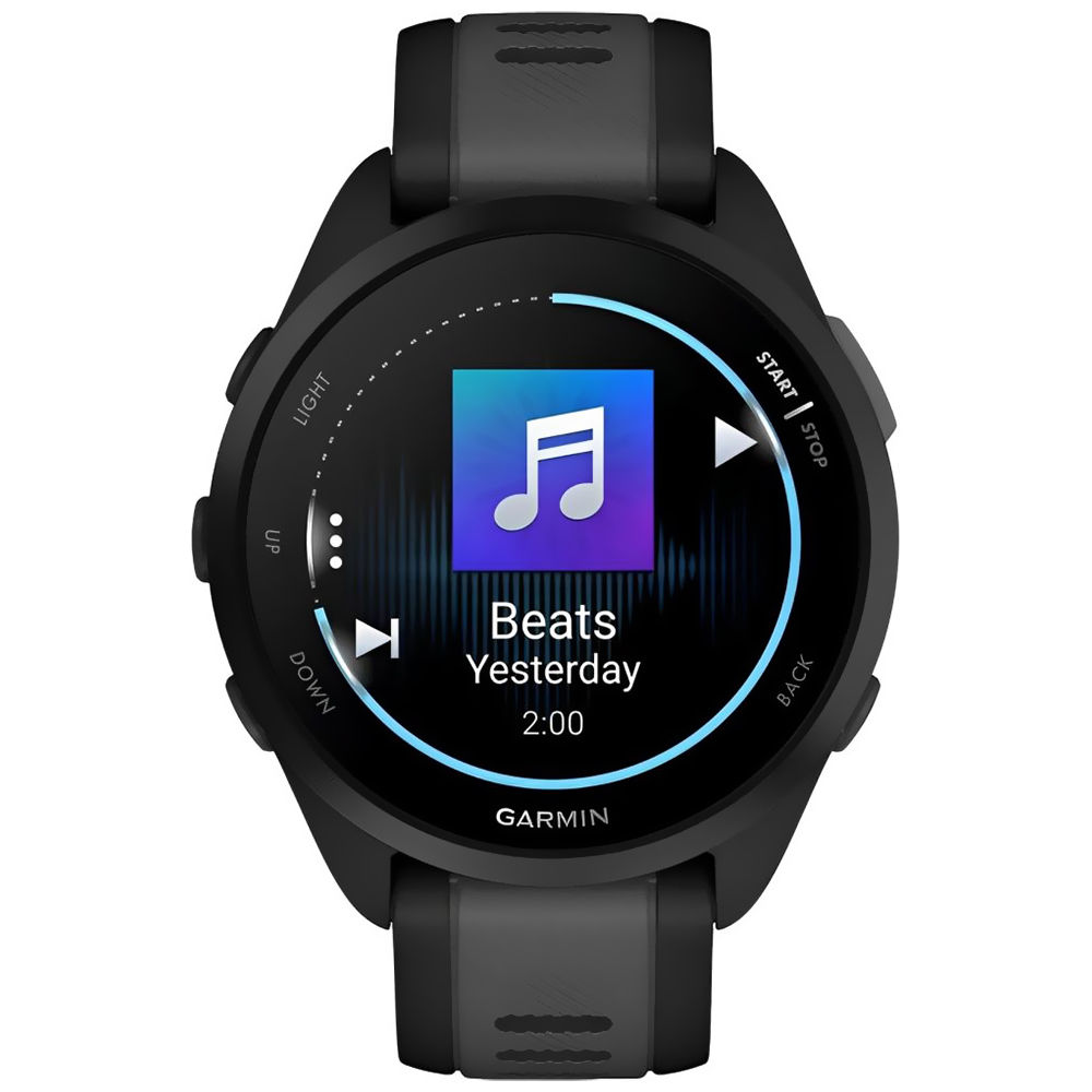 Relógio Garmin Forerunner 165 - Preto / Cinza (010-02863-20)
