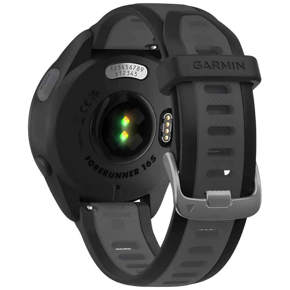 Relógio Garmin Forerunner 165 - Preto / Cinza (010-02863-20)