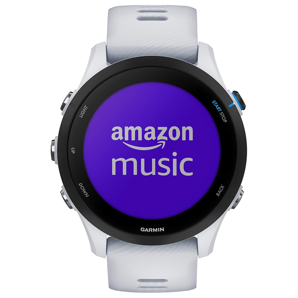 Relógio Garmin Forerunner 255 Music - Branco (010-02641-21)