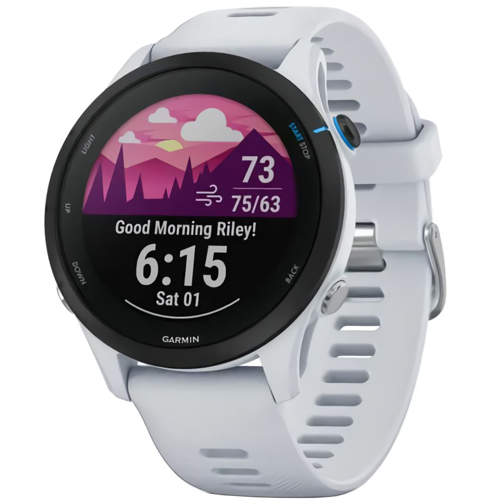 Relógio Garmin Forerunner 255 Music - Branco (010-02641-31)