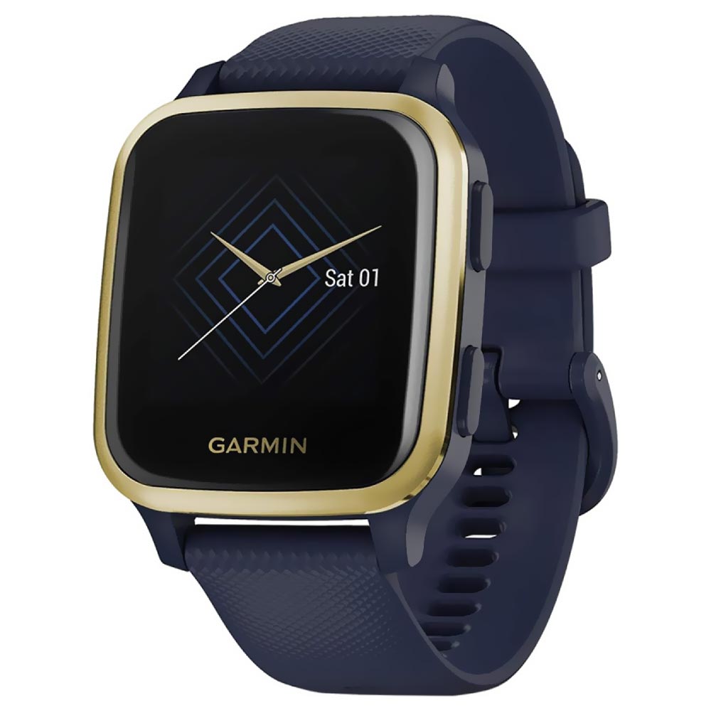Relógio Garmin Venu SQ Music - Azul / Dourado (010-02426-12)