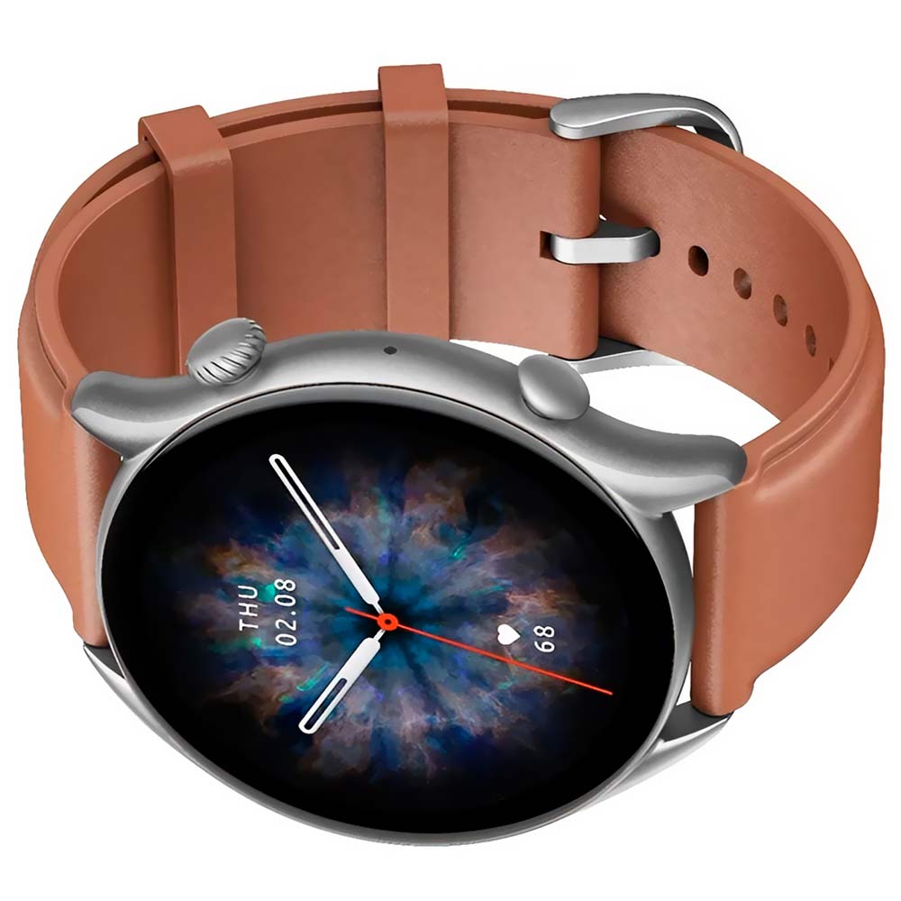 Relógio Smartwatch Amazfit GTR 4 New A2040 - Marrom Leather