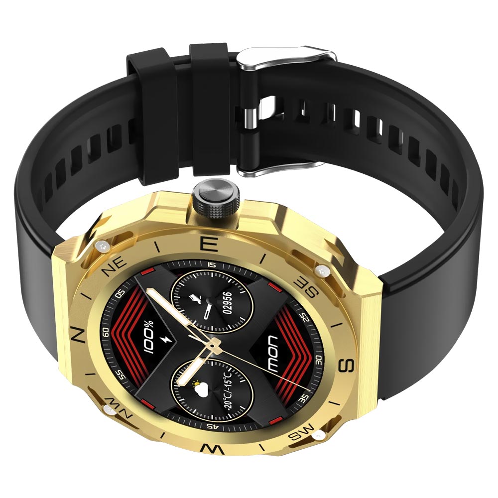 Relógio Smartwatch Blulory RT - Dourado / Marrom