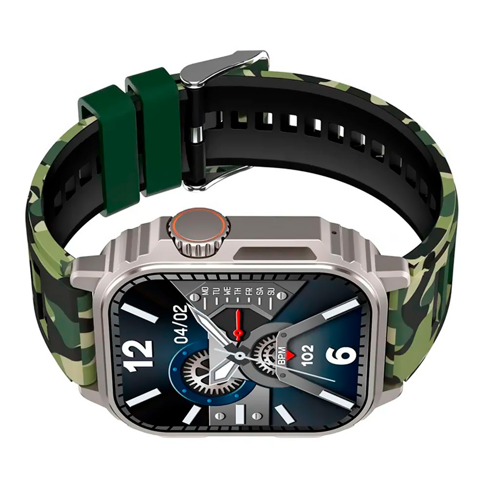 Relógio Smartwatch Blulory SV Watch - Camuflado / Prata