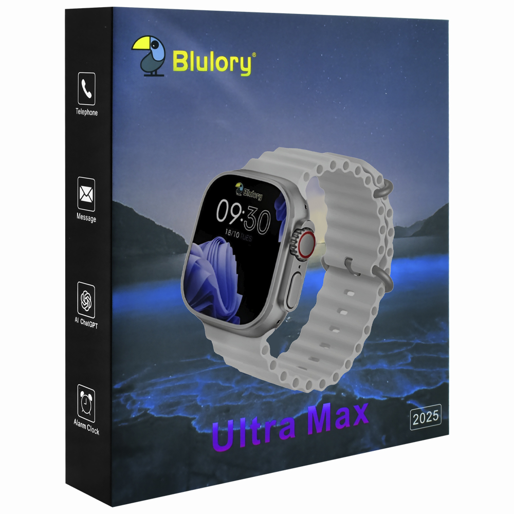 Relógio Smartwatch Blulory Ultra Max 2025 - Prata