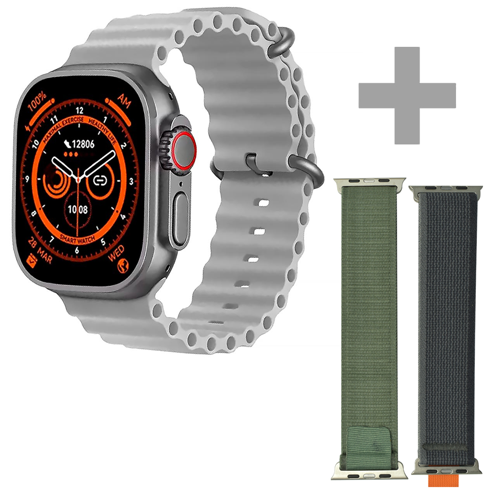 Relógio Smartwatch Blulory Ultra Max - Cinza