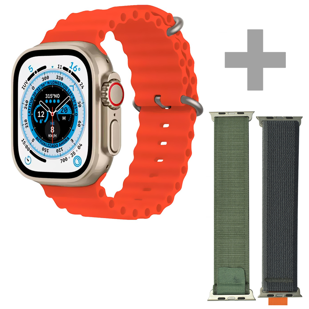 Relógio Smartwatch Blulory Ultra Max - Laranja