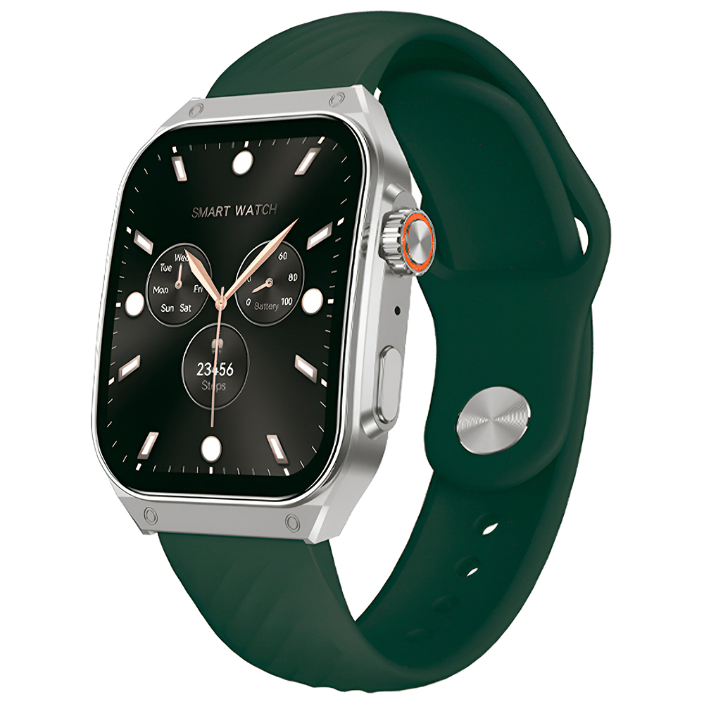 Relógio Smartwatch FTX AM15-SVGRE - Prata / Verde