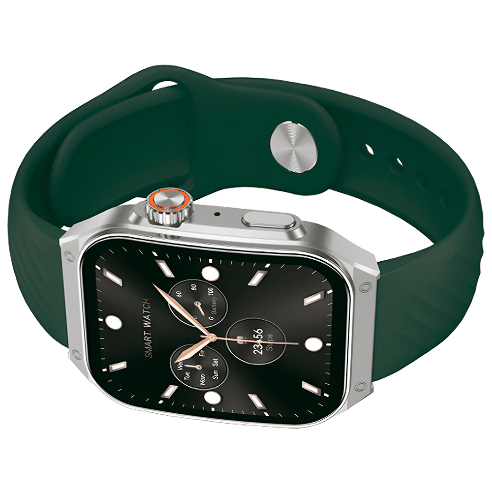Relógio Smartwatch FTX AM15-SVGRE - Prata / Verde