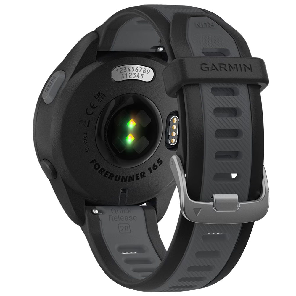 Relógio Smartwatch Garmin Forerunner 165 AMOLED - Preto / Cinza (010-02863-AC)