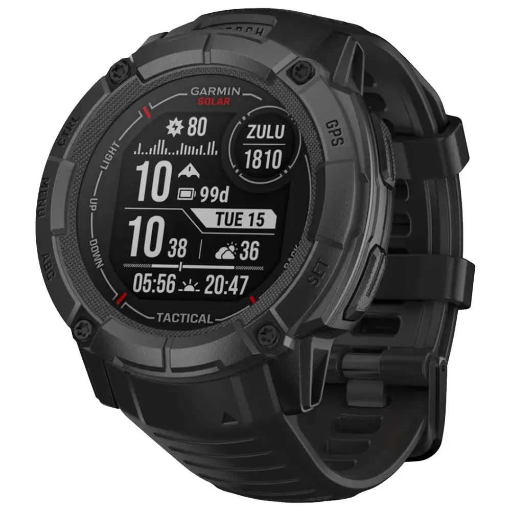 Relógio Smartwatch Garmin Instinct 2X Solar Tactical Edition - Black (010-02805-03)