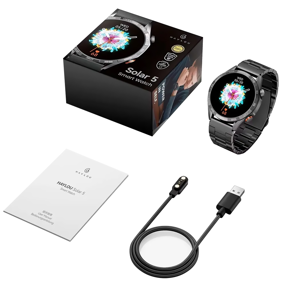 Relógio Smartwatch Haylou Solar 5 HF004 - Preto