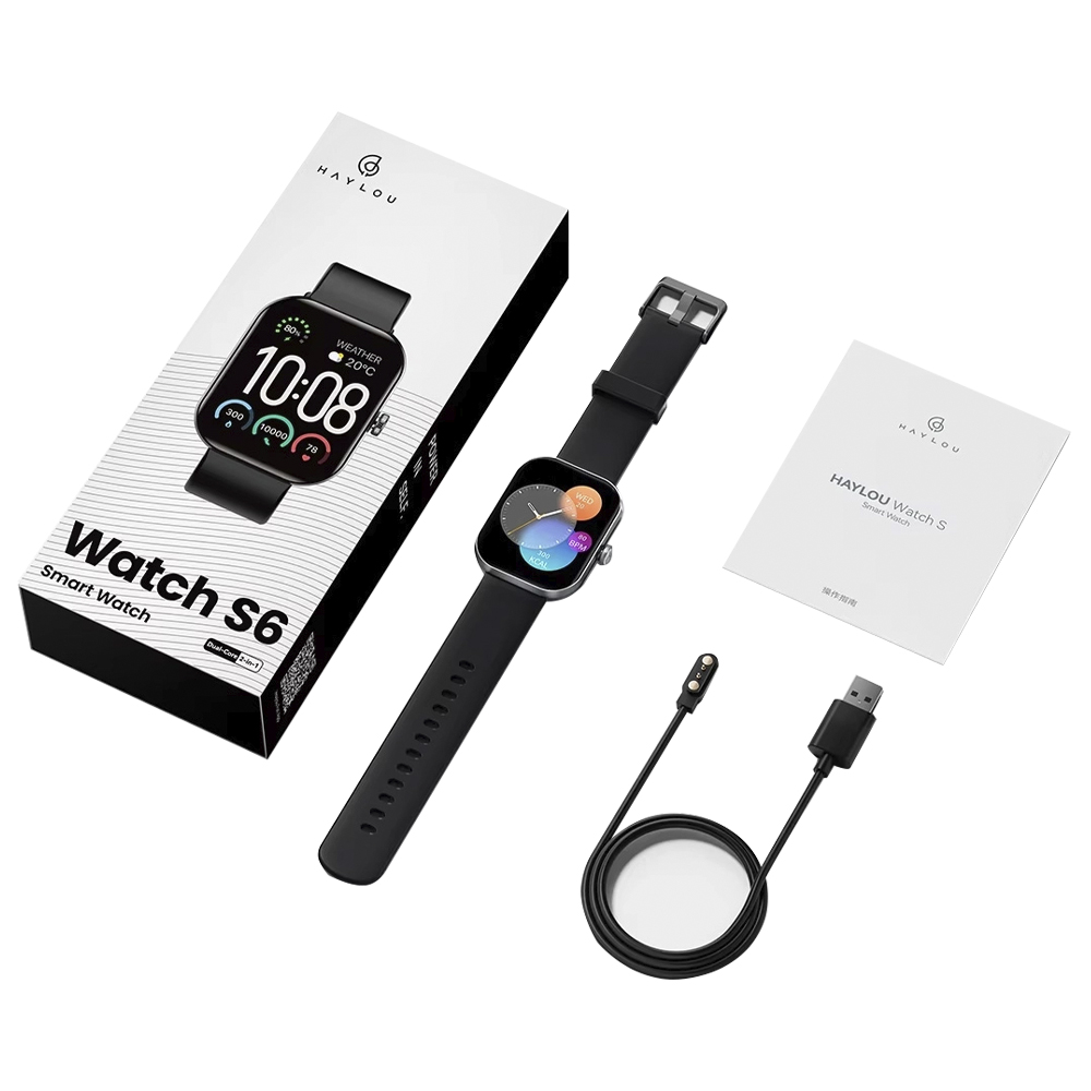 Relógio Smartwatch Haylou Watch S6 HF010 - Preto