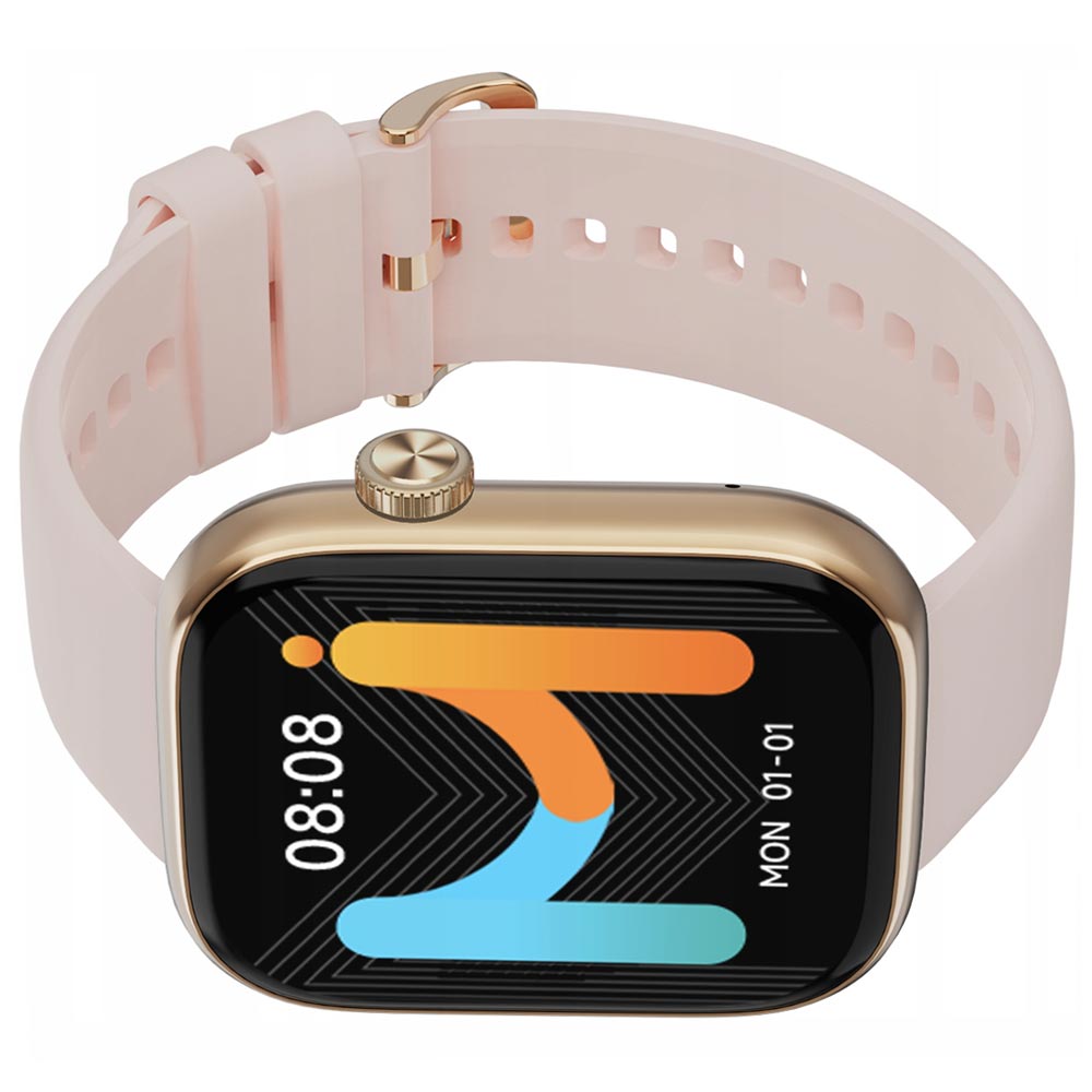 Relógio Smartwatch Imiki ST2 - Dourado / Rosa