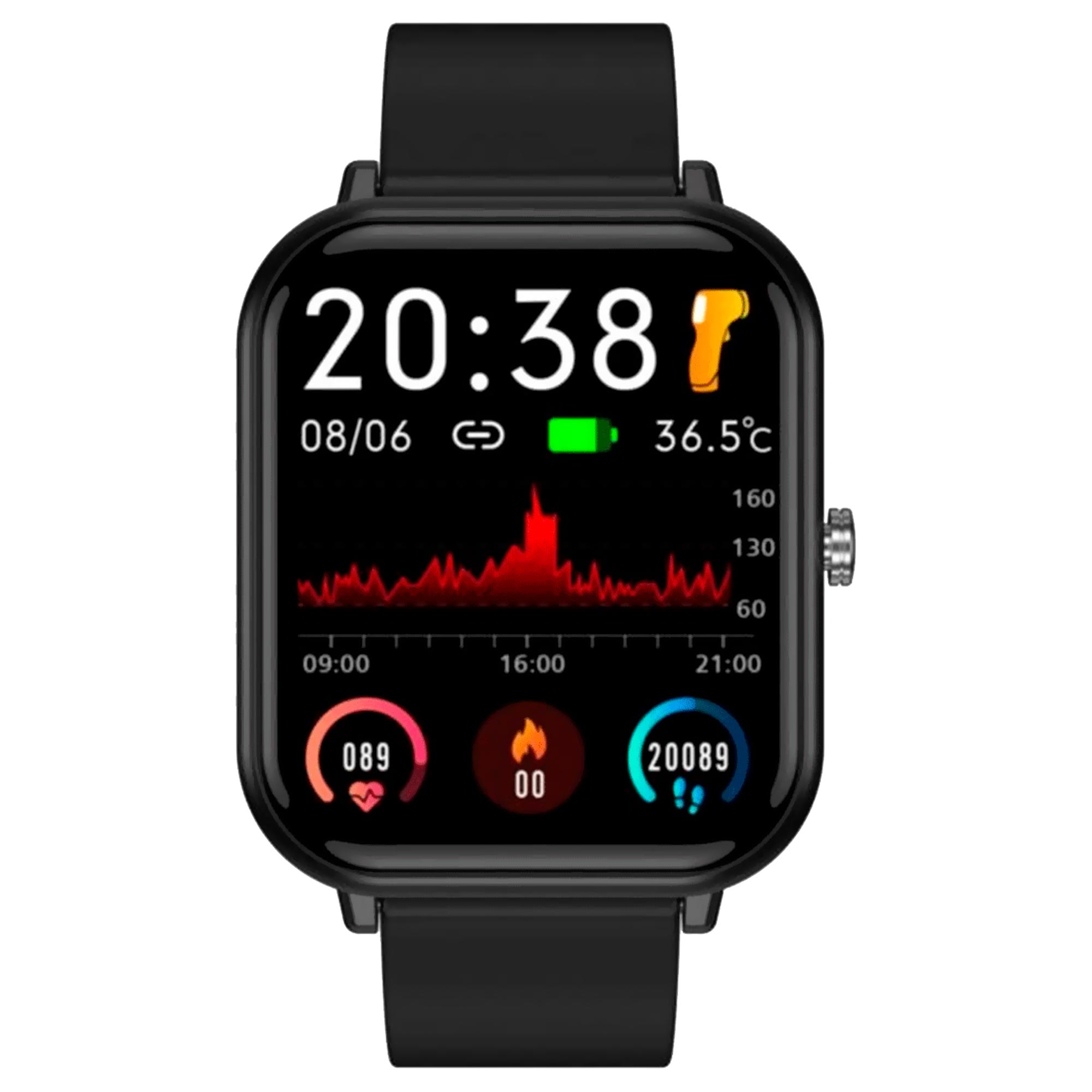 Relógio Smartwatch Lux Time Q9PRO Preto no Paraguai Visão Vip