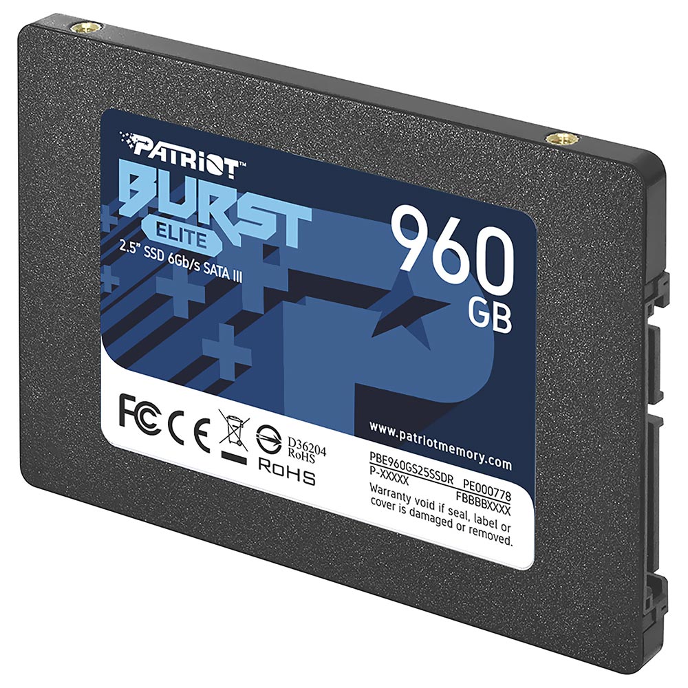 SSD Patriot 960GB Burst Elite 2.5" SATA 3 - PBE960GS25SSDR