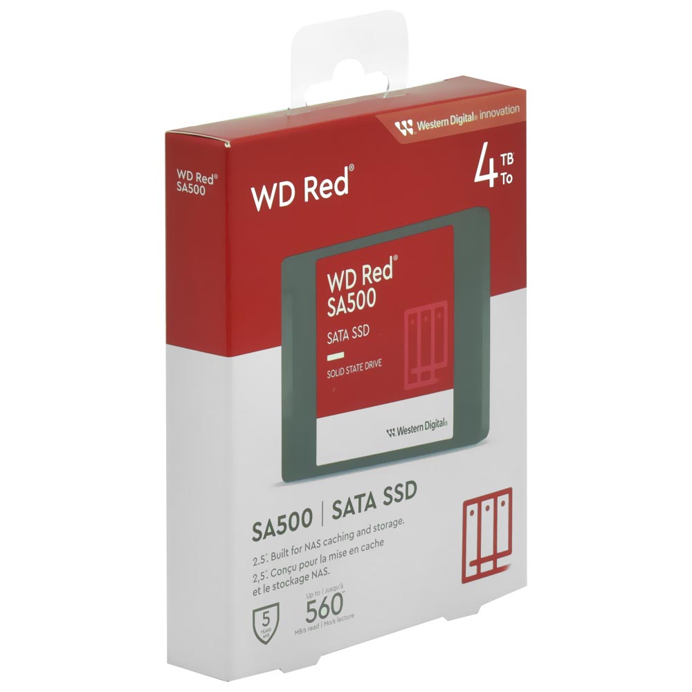 SSD Western Digital 4TB Red SA500 2.5" SATA 3 - WDS400T2R0A
