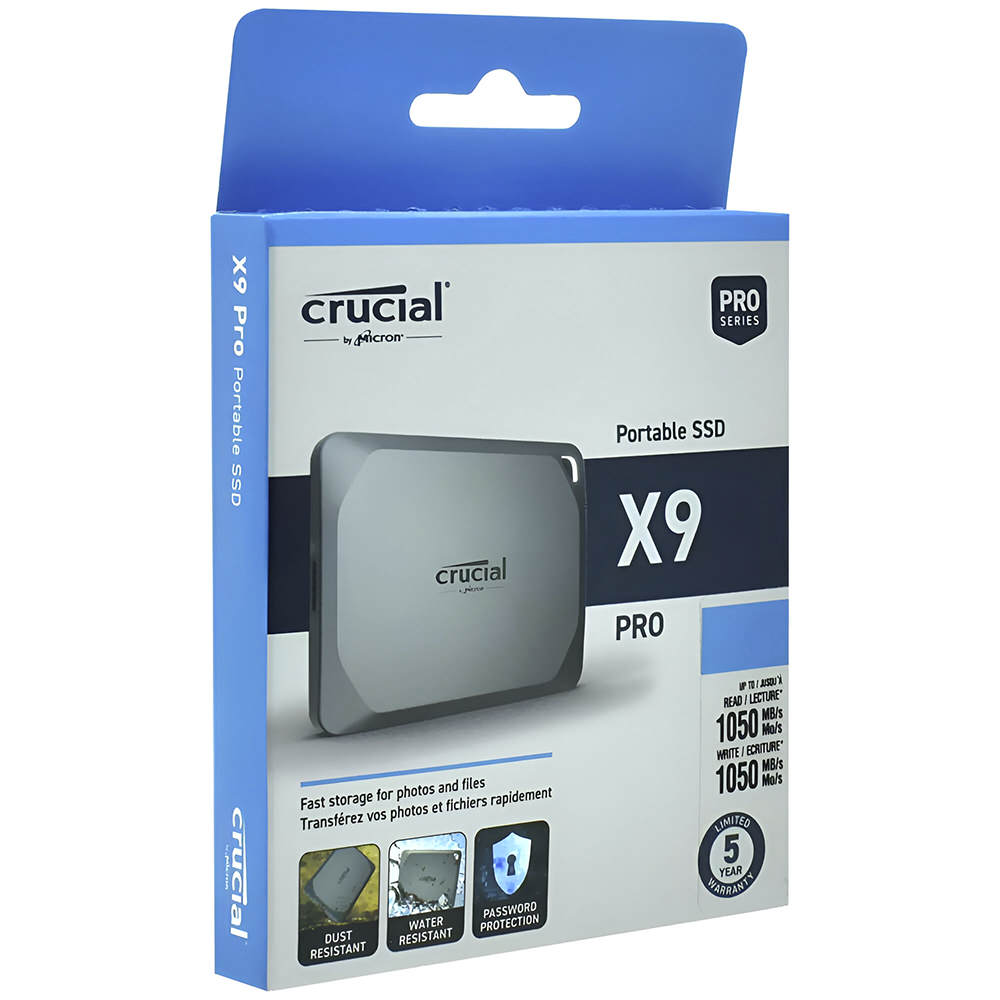 SSD Externo Crucial 1TB X9 Pro Portátil / USB-C 3.2 - CT1000X9PROSSD9 