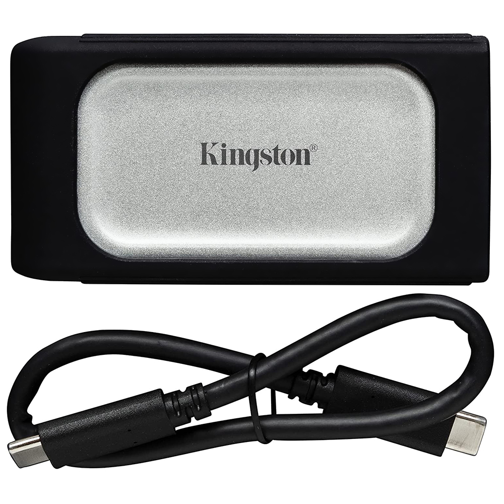 SSD Externo Kingston 1TB Portátil XS2000 - Prata / Preto (SXS2000/1000G)