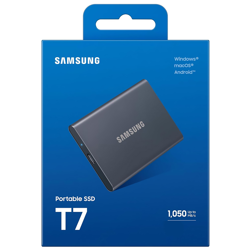 SSD Externo Samsung 2TB Portátil T7 - Cinza (MU-PC2T0T/AM)
