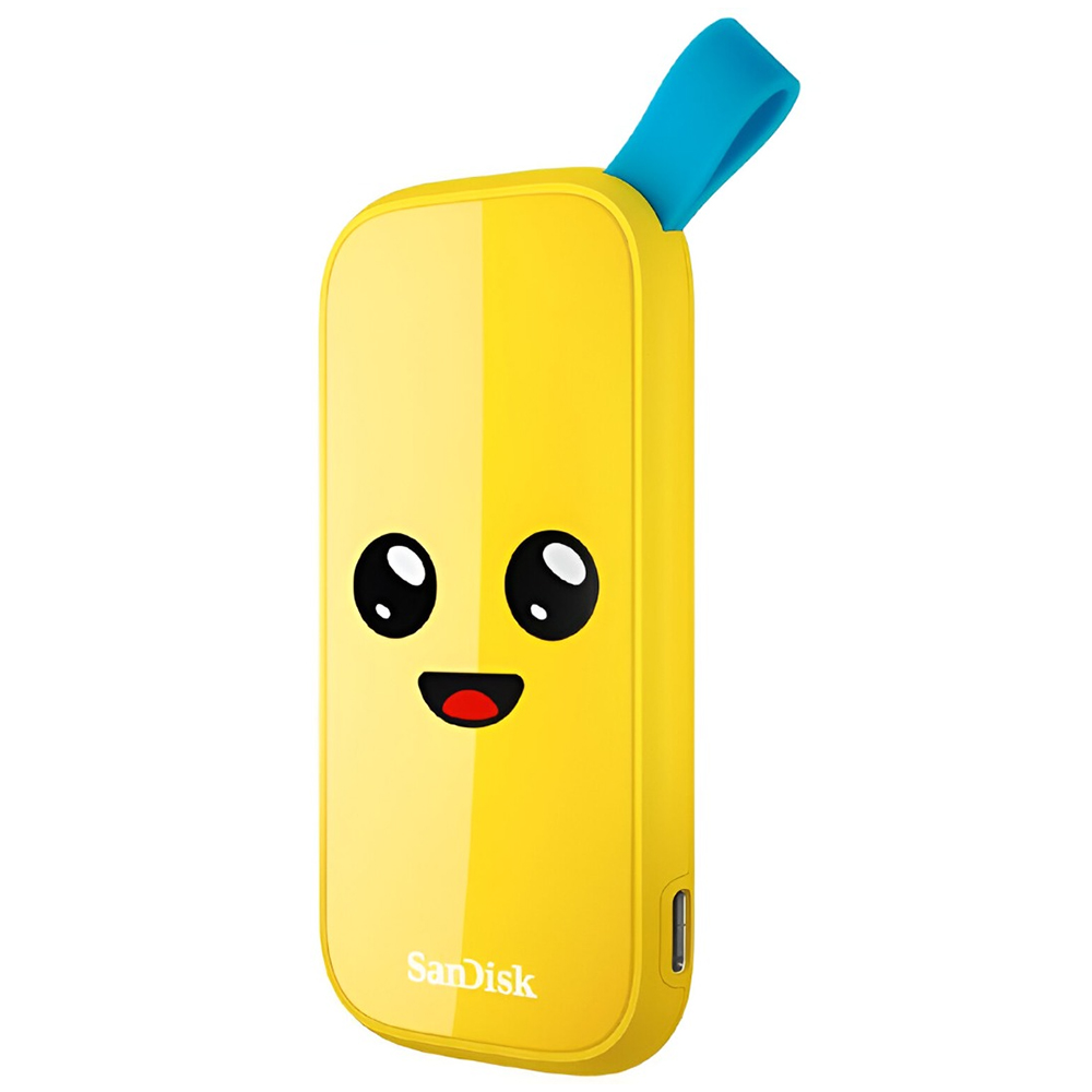 SSD Externo SanDisk 1TB Portátil Fortnite Peely Edition - Amarelo (SDSSDE30-1T00-G25F)