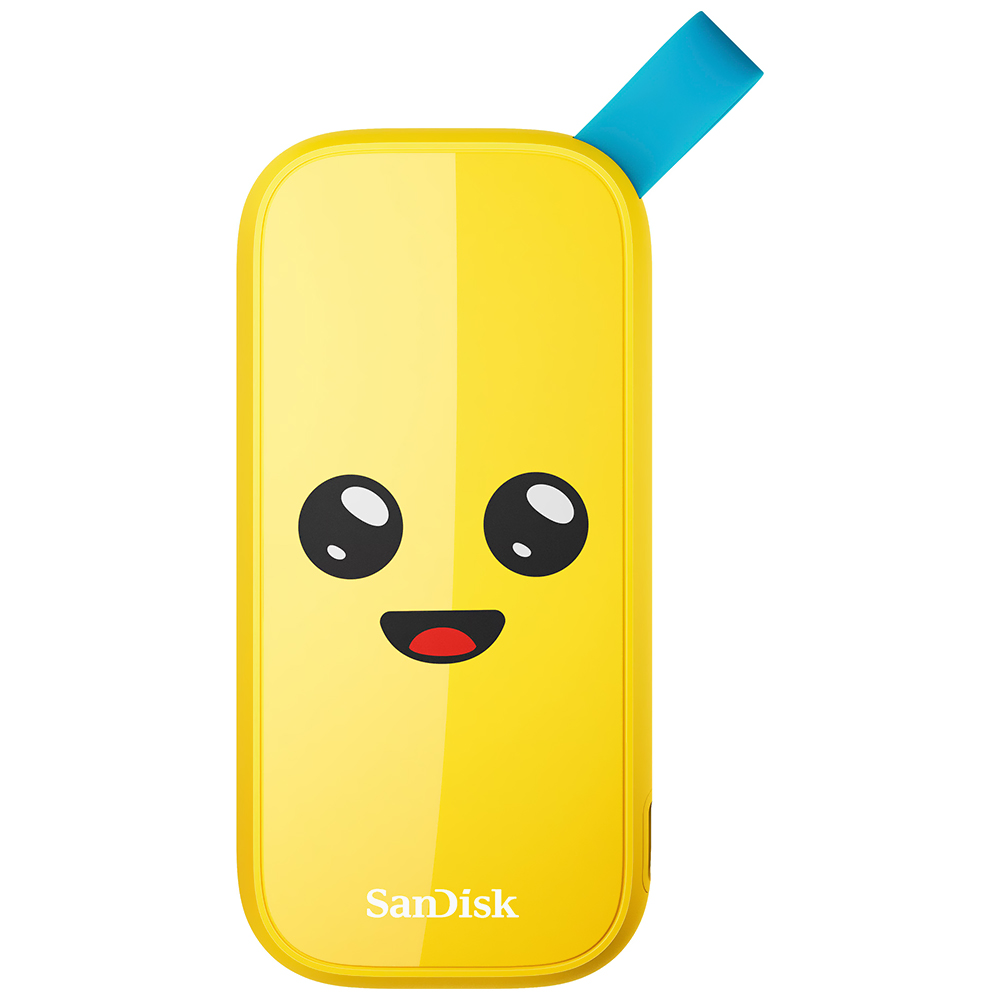 SSD Externo SanDisk 1TB Portátil Fortnite Peely Edition - Amarelo (SDSSDE30-1T00-G25F)