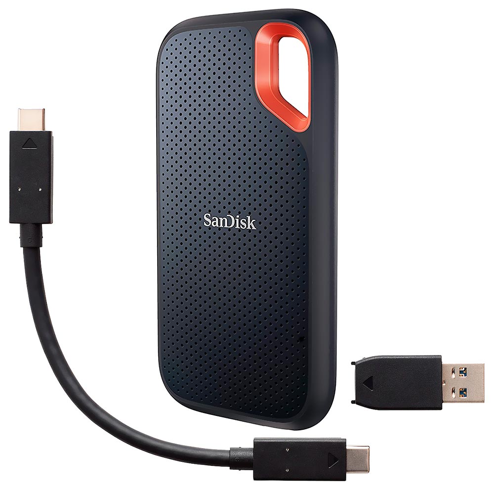 SSD Externo SanDisk 4TB Portátil Extreme - Preto (SDSSDE61-4T00