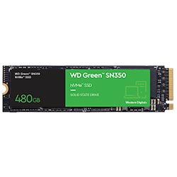 HD SSD Western Digital 480GB M.2 2280 Green SN350 NVMe - WDS480G2G0C